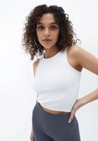 Halter Yaka Dikişsiz Crop Atlet