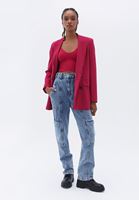 Bayan Pembe Dikişsiz Crop Top