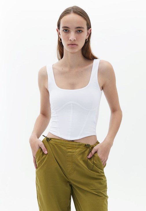 Kargo Jogger Pantolon ve Atlet Kombini