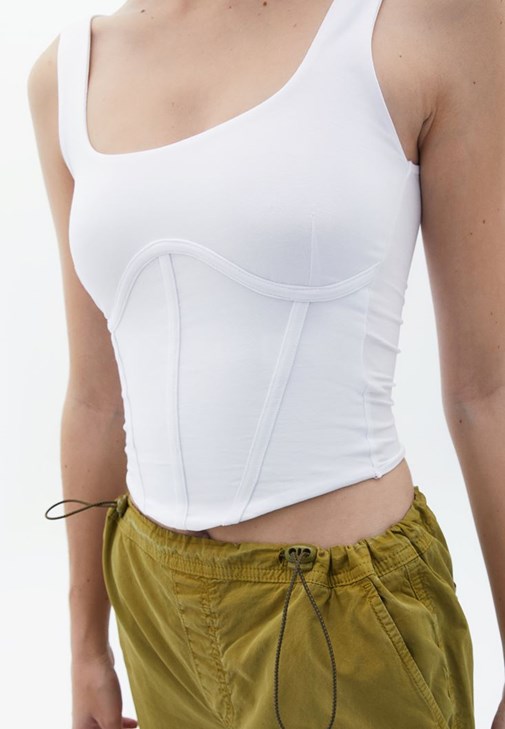 Kargo Jogger Pantolon ve Atlet Kombini