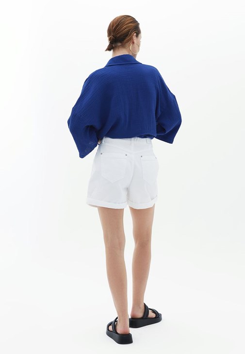 Pamuklu Uzun Tişört ve Şort Kombini