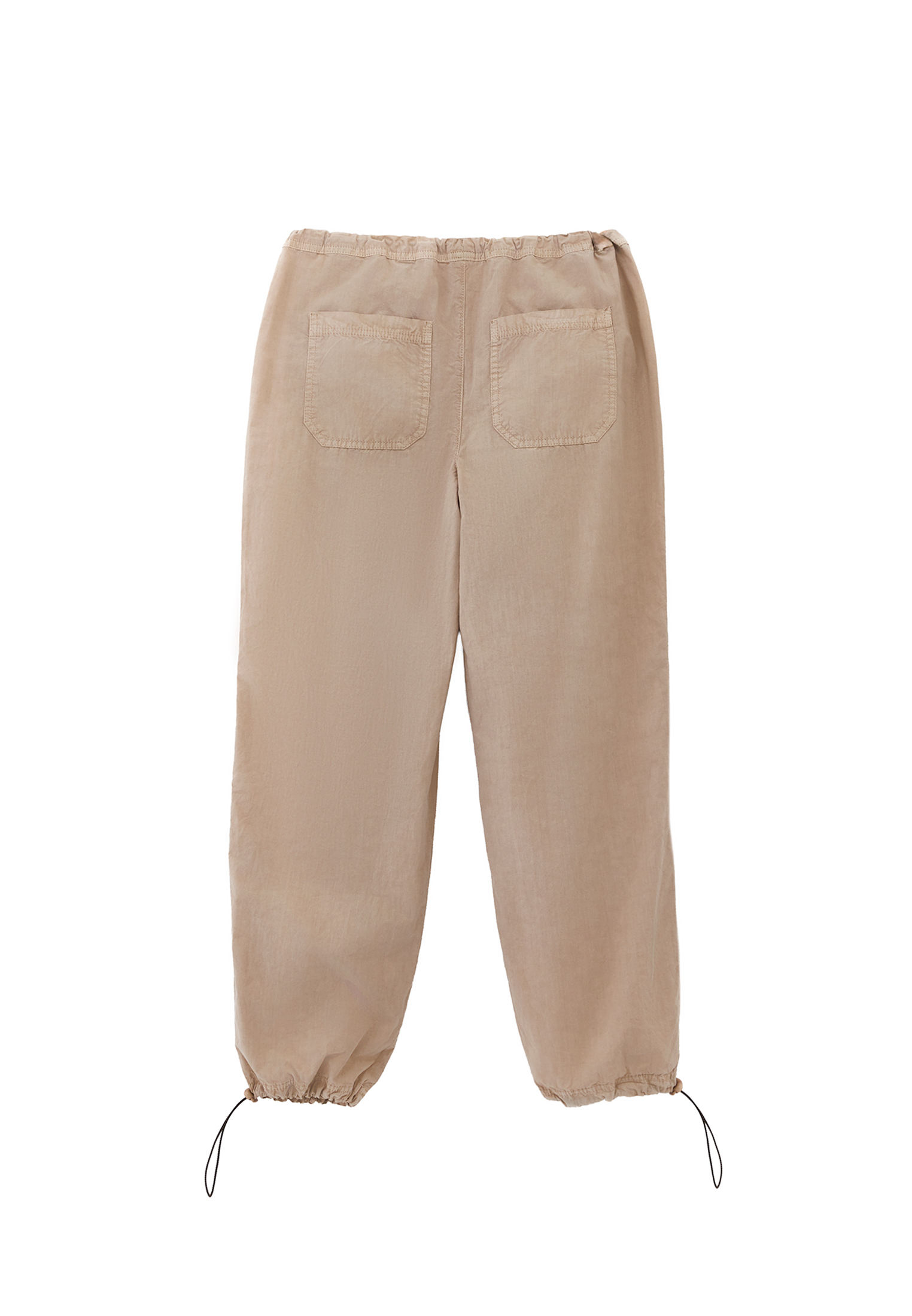 Bej Orta Bel Jogger Pantolon