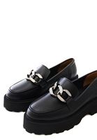 Bayan Siyah Vegan Deri Loafer Ayakkabı