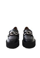 Bayan Siyah Vegan Deri Loafer Ayakkabı