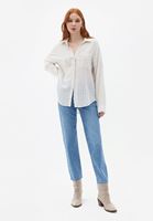 Bayan Çok Renkli Oversize Cepli Gömlek