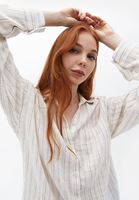 Bayan Çok Renkli Oversize Cepli Gömlek