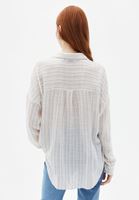 Bayan Çok Renkli Oversize Cepli Gömlek