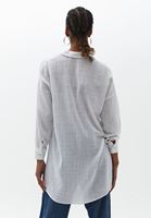 Bayan Beyaz Pamuklu Oversize Gömlek