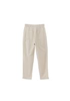 Bayan Krem Yüksek Bel Carrot-Fit Pantolon