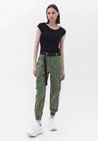 Orta Bel Kemerli Kargo Pantolon ( TENCEL™ )