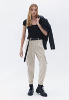 Orta Bel Kemerli Kargo Pantolon ( TENCEL™ )