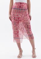 Bayan Çok Renkli Bağlama Detaylı Tül Etek