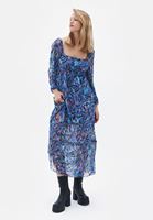 Women Mixed Midi Tulle Dress