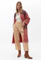 Bayan Çok Renkli Oversize Kapitoneli Kimono