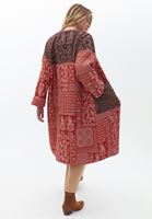 Bayan Çok Renkli Oversize Kapitoneli Kimono