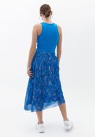 Bayan Çok Renkli Yüksek Bel Midi Etek