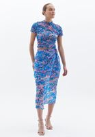 Bayan Çok Renkli Gipeli Tül Bluz