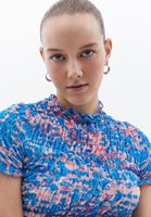 Bayan Çok Renkli Gipeli Tül Bluz