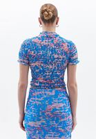 Bayan Çok Renkli Gipeli Tül Bluz