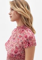 Bayan Çok Renkli Gipeli Tül Bluz