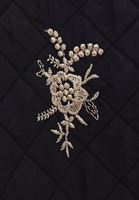 Bayan Siyah Kapitoneli Oversize Kimono