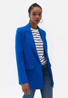 Bayan Mavi Klasik Blazer Ceket