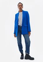 Bayan Mavi Klasik Blazer Ceket