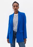 Bayan Mavi Klasik Blazer Ceket