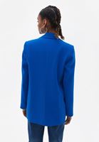 Bayan Mavi Klasik Blazer Ceket