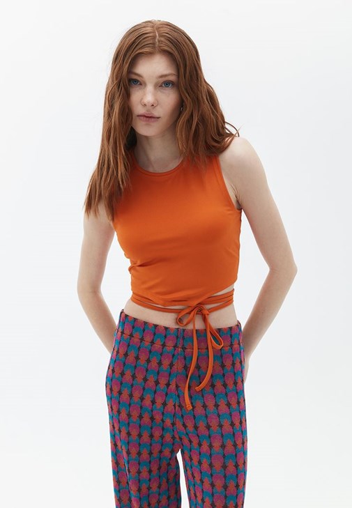 Crop Atlet ve Culotte Pantolon Kombini