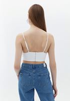 Biyeli Bralet ve Düşük Bel Pantolon Kombini