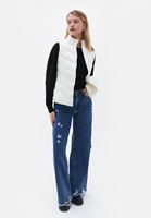 Bayan Krem Kapitoneli Yelek