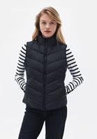 Bayan Siyah Kapitoneli Yelek