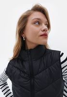 Bayan Siyah Kapitoneli Yelek