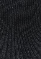 Bayan Siyah Yırtmaçlı Midi Etek