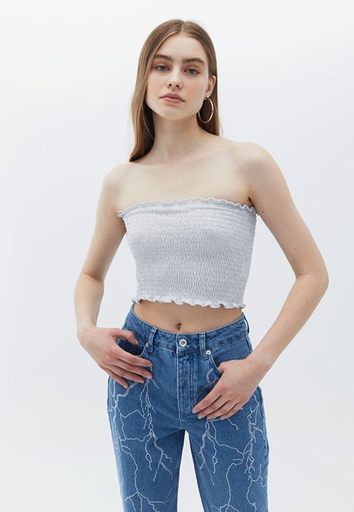  Askısız Crop Top