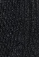 Bayan Siyah Loose-Fit Kolsuz Süveter