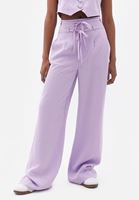 Bayan Lila Ultra Yüksek Bel Wide-Leg Pantolon ( TENCEL™ )