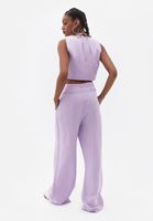 Bayan Lila Ultra Yüksek Bel Wide-Leg Pantolon ( TENCEL™ )