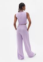 Bayan Lila Ultra Yüksek Bel Wide-Leg Pantolon ( TENCEL™ )