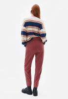 Bayan Bordo Kemerli Baggy-Fit Pantolon ( TENCEL™ )