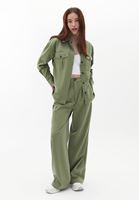 Pileli Wide-Leg Pantolon ( TENCEL™ )
