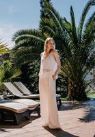 Tencel Pantolon ve Ajurlu Atlet Kombini