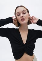 Crop Bluz ve Pantolon Kombini