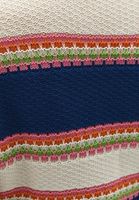 Bayan Çok Renkli Nakış Detaylı Triko Kazak