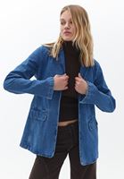 Pamuklu Denim Blazer Ceket
