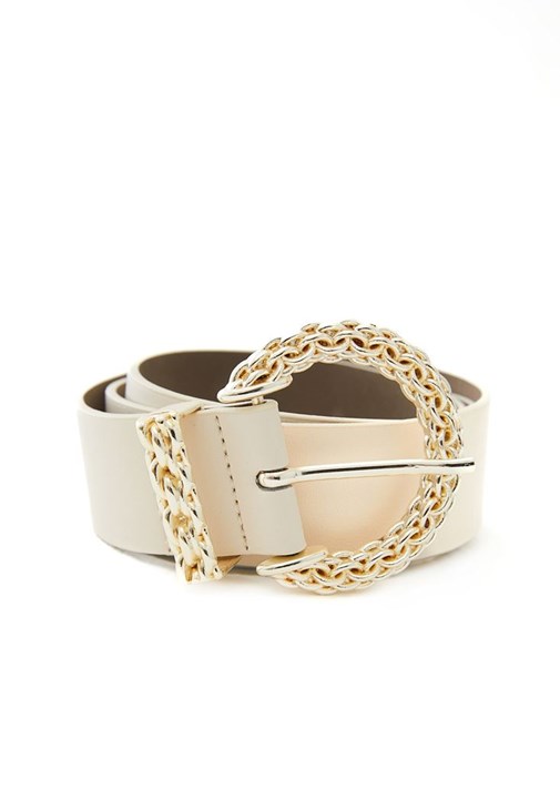 Bej Toka Detaylı Kemer