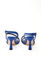 Bayan Mavi Bant Detaylı Topuklu Ayakkabı