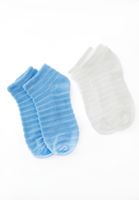 Bayan Mavi Dokulu Çorap Seti