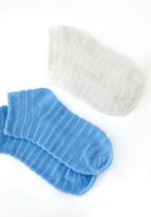 Bayan Mavi Dokulu Çorap Seti